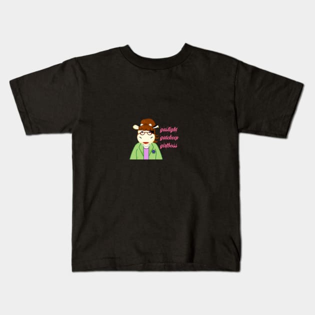 Webkinz Cow Girlboss Kids T-Shirt by KatiaMart